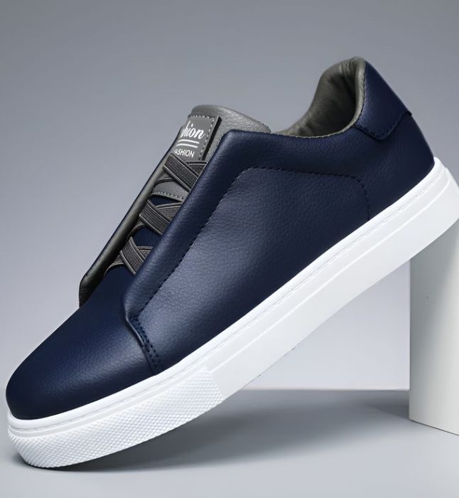 WW _ Hochwertiger Weißer Herrensneaker Aus Leder